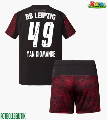 RB Leipzig Yan Diomande #49 Tredjeställ Barn 2025-26 Kortärmad (+ Korta byxor)